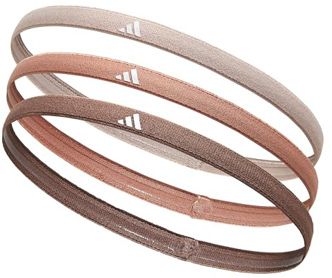 Adidas Haarbänder - Taupe, Clay Strata, Earth Strata | Schweißabsorbierend und rutschfest dank Silikoneinlage, ideale Einheitsgröße für Fitness und Training aller Art