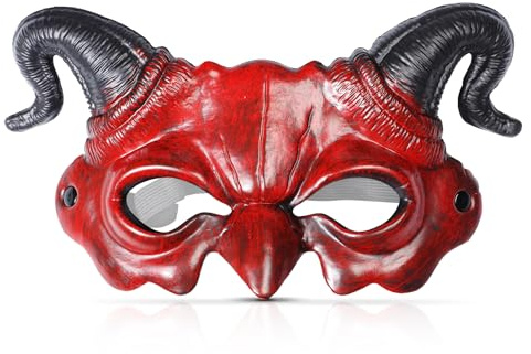 WINUSD Halloween Teufel Kostüm Set Vampir Umhang Reversible CloakHorns Stirnband Rot Glänzend Halloween Stirnband für Halloween mit Zubehör