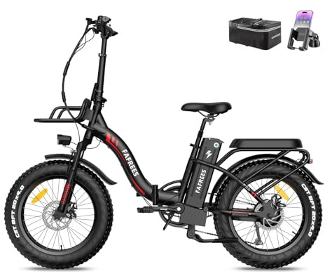 Fafrees F20 Max E-Bike Klapprad 20 Zoll *4.0, Faltbares Ebike 48V 22.5Ah Akku, Elektrofahrrad Reichweite bis zu 100-160km E Fahrrad, Schwarz