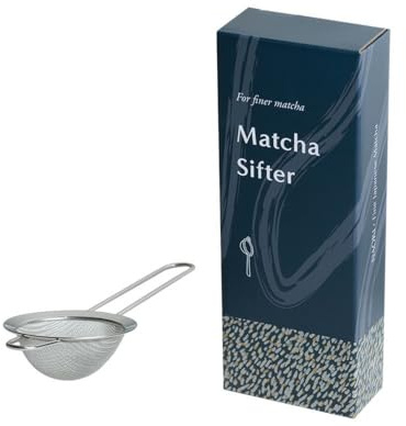 Naoki Matcha Large Stainless Steel Matcha Tea Sifter with Handle Matcha Set - Eliminate Clumps In Your Matcha Powder For Tastier Tea and Lattes