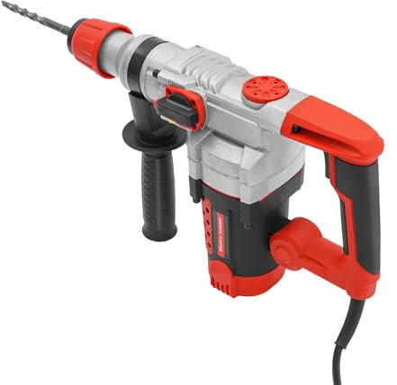 Marteau perforateur électrique professionnel, 2200 W, 930 tr/min, marteau de démolition, coffret SDS-Plus, marteau burineur, 220 V, perceuse à percussion avec 6 forets