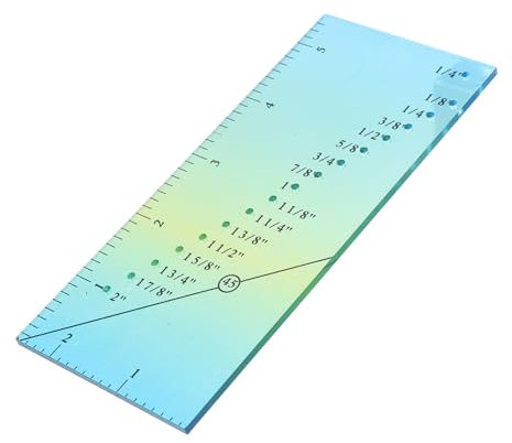 SEWACC Nähnahtzugabe Lineal Für Nähmaschinen Lineal Näh-patchwork-messwerkzeug Patchwork-lineal Praktischer Helfer Für Genaue Nahtzugaben