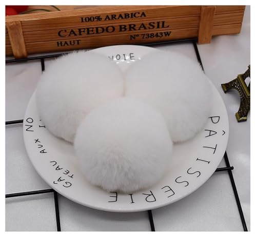 Confezione da 10pcs pompon 8 cm in pelliccia sintetica, pon pon in pelliccia, soffici palline di peluche, grandi palline di pon pon, palline di peluche per il fai da te, cappelli, borse, portachiavi