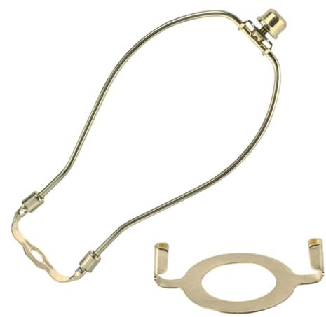 DOITOOL Eisen Lampenschirm Finial Lampe Teile Harfe Ersatz Lampe Schatten Rahmen für Kronleuchter