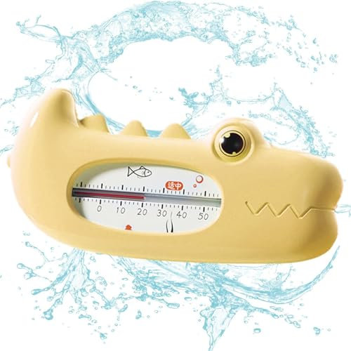 Wasserthermometer für Babys zum Baden,Badewasserthermometer | Schwimmende Thermometer in Krokodilform Baby-Badethermometer - Lustiges Badetemperatur-Spielzeug für Kinder, Badetemperatur-Thermometer fü