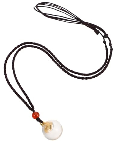 Beaupretty Collier Pendentif Ouvrable Transparent En Verre LéGer Gardien De MéMoire Pour MèChe De Cheveux BéBé Bijou Couple ÉLéGant