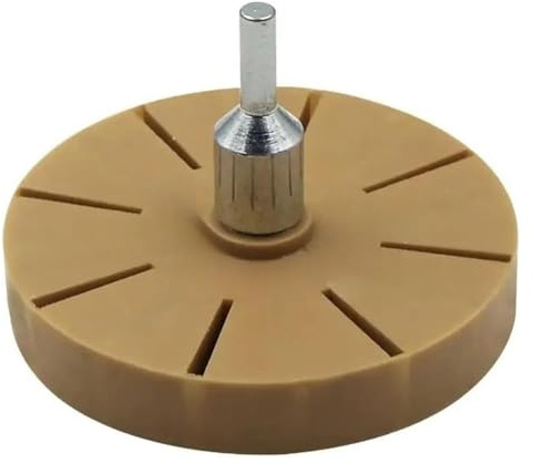 Pneumatic Car Sticker Film Glue Remover Pinstripe Decal Eraser Rubber Disk Car Wash Cleaning Polish Auxiliary Tool BYINGS