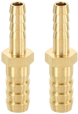 METALLIXITY 2pcs Brass Hose Barb to Adapter 15mm Barb x 10mm | for Automotive, Motorcycle, Marine, Truck, RV Fuel Systems