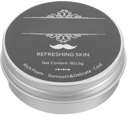 Cabilock Men's Peppermint Shaving Soap for Beard Portable Wet Shave Soap Smooth Lather for Men Suitable for Travel and Daily Use