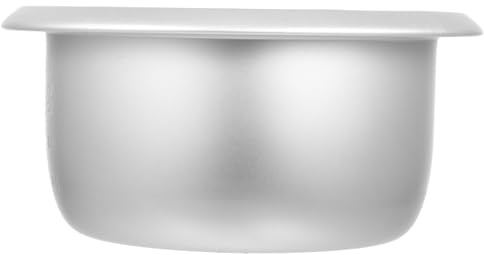 Toyvian Cubeta Interior de Aleación de Aluminio para Olla Arrocera, 3l, Plata, de Repuesto, Fácil de Reemplazar, para Dormitorios y Hoteles