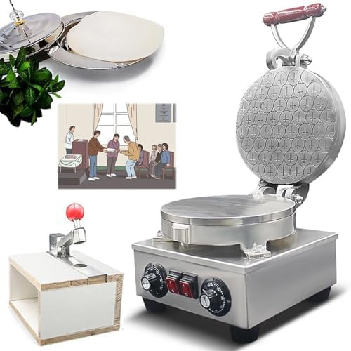 Macchina per il pane, macchina elettrica in acciaio inox con taglierina, temperatura regolabile 50-300°C, cottura uniforme a 360° per cerimonie in chiesa
