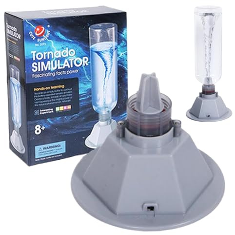 Battery Operated Tornado Maker Science Kit – Recycle Empty Bottle to Construct Tornado Toy for Boys & Girls Ages 8+