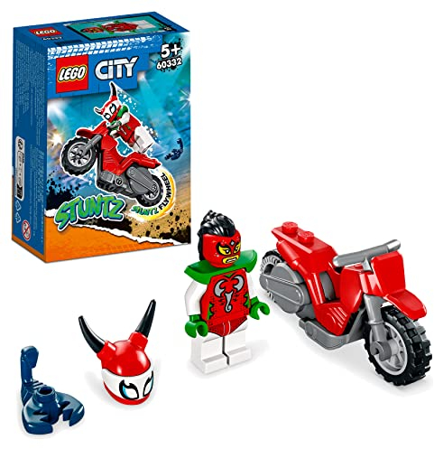 LEGO 60332 City Stuntz Skorpion-Stuntbike, Set mit Motorrad und Minifigur, Action-Spielzeug als Geschenk für Kinder ab 5 Jahre