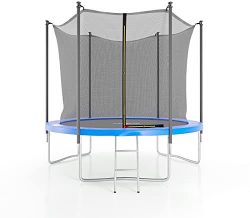 Cama Elástica ø244 cm- 8FT- Red Interior, Colchoneta de protección y Escalera Azul