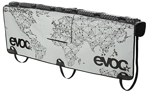 EVOC TAILGATE PAD CURVE Heckklappenschutz (hochwertiges Fahrradzubehör, Schnellzugriff zum Heckklappen-Hebel, Befestigungshaken aus Aluminium, Größe: XL, Maße: 2 x 100 x 160 cm, 13,6 kg), Stone
