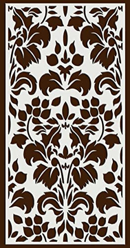 ANDALUCIART | Celosía Decorativa PVC 100 x 200 cm - 5 mm | Celosía Árabe | Separador Ambientes PVC, Panel Decorativo Pared Fachada, Valla Jardín, Biombo Comedor Cocina Cabecero Cama Cuadro (Modelo 4)