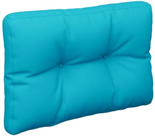 vidaXL Coussin de Palette Turquoise 50x40x12 cm Tissu