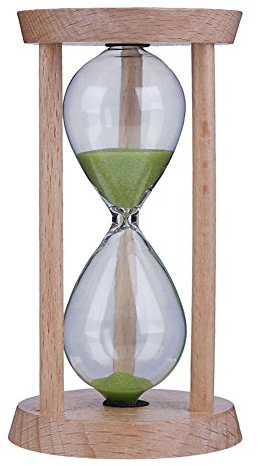 Fiorky Wooden Sand Clock 3 Minutes Hourglass Sandglass Toothbrush Timer Kids Gift