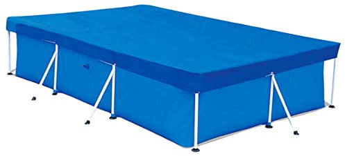 Yardwe Cubierta para Piscina Inflable Estructura, Lona de PE Resistente 300x201x66 Cm, Protección contra Lluvia y Polvo para Jardín y Terraza