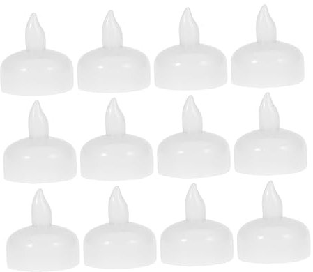 DOITOOL 12stücke Schwimmkerzen Led Dekoration Kleine Runde Für Hochzeit Party Schwimmkerzen Weiß Wasserkerzen Schwimmend Lichteffekt