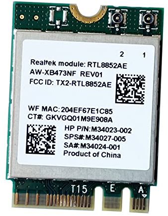 Sujurio MóDulo InaláMbrico 2,4G 5G 802.11AC/AX AW-XB473NF RTL8852AE RTL8852 WiFi 6 -MIMO Tarjeta de Red Bluetooth 5.2 para Win 10