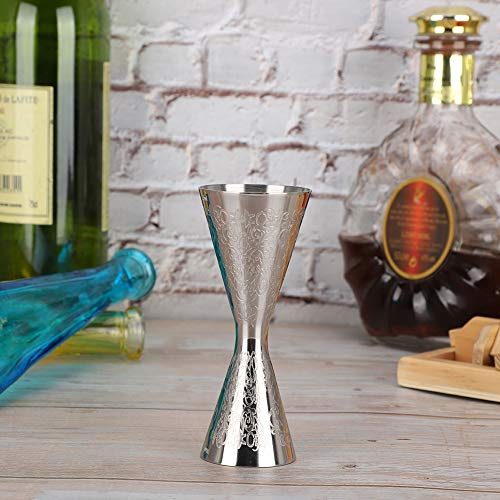 Jigger de 30 Ml Y 45 Ml para Bartending, Hermoso Jigger de Acero Inoxidable con Escala, Taza Medidora de Vino para Bebidas, Accesorios de Barra, Herramienta de Medición para Bar, Hogar, Barman, Fiesta