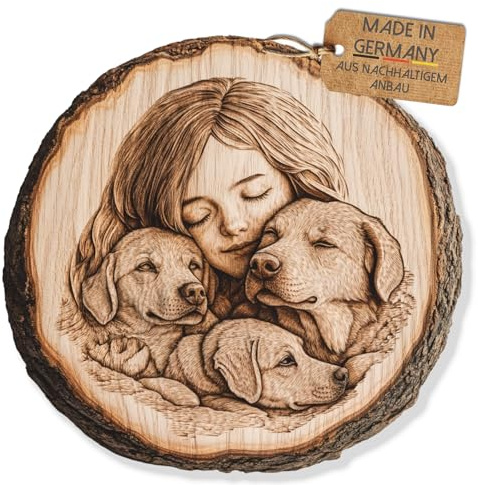 Foto Gravur auf Holz Geschenkidee Hochzeit Hochzeitstag für Mutter Papa und Paare, gedenktafel, Holzdeko, individuelle Geschenke, Holzscheibe, Personalisierte Baumscheibe, Bild (26-29cm)