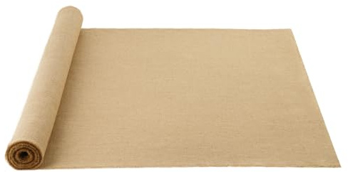 VEVOR Rouleau Toile de Jute, 1016 mm x 9,1 m, Chemin de Table Toile de Jute Naturelle Haute Densité 50x50, Ruban pour Décoration, Artisanat, Mariage, Jardinage, Couverture Hivernale Plantes, Arbres