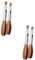 ABOOFAN 2 Juegos Pinzas De Comida Pinzas Para Cocinar Pinzas Para Cubitos De Hielo Pinzas Para Tostadora De Madera Pinzas Para Asar Pinzas Acero Inoxidable Brown 2 Piezas * 2