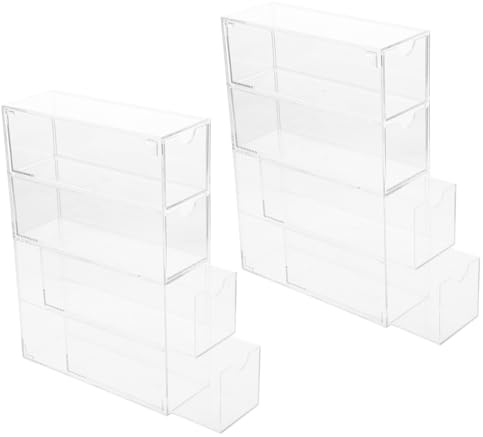 DIYEAH 2stücke Teiliges Acryl Sonnenbrillen-organizer Transparente Aufbewahrungsbox Für Mehrere Sonnenbrillen Für Schreibtisch Und Zuhause Wasserfest Und Leicht Zu Reinigen