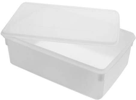 Zerodeko Large Ice Cube Mold Box Reusable Plastic Ice Maker Bath Accessories for Freezer