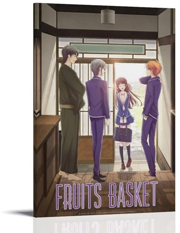 URAUIH Fruits Basket Anime Poster Bedroom Living Room Wall Art Deco Poster 08x12inch(20x30cm) Frame-style