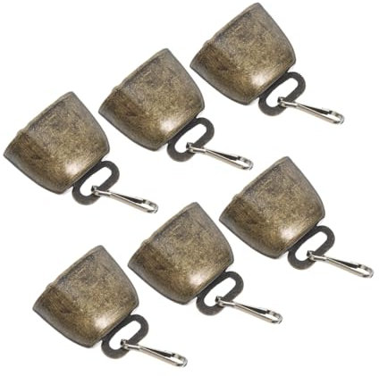 GAROZATION 6stücke Kuhglocken Metall Vintage-glocken Kleine Glocken Zur Dekoration Laute Kuhglocken in Großen Mengen Für Bastelanleitungen Und Tierzubehör