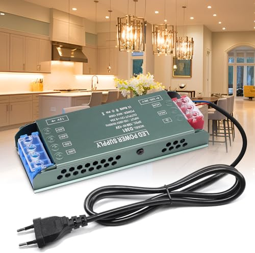 BRIMETI LED Trafo 12V Netzteil 100W 8.3A Treibe Schaltnetzteil Transformator AC 230V auf DC 12V Mit Stecker Schaltnetzteil, Kompakter Extrem Dünner Konstantspannung Niedervolttrafo Für LED Streifen