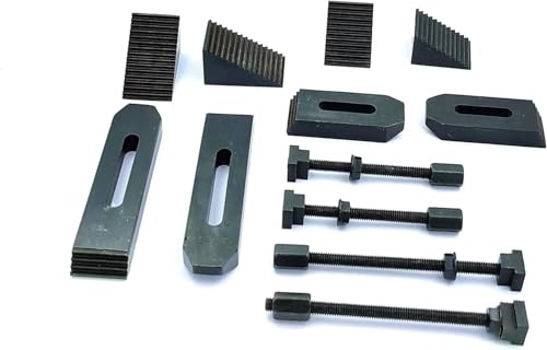 Buyohlic Clamp Kit For Rotary Tables, Milling Tables, Face Plates & Vertical Slide (24 pcs Clamp Kit- 6mm)