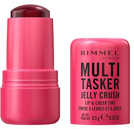 Rimmel Multi-Tasker Jelly Crush, Blush et Encre À Lèvres – Avec Niacinamide – Hydratant – Longue Tenue, 150 Red Pepper