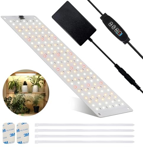 Journeyside Lampada per Piante,135 LEDs Lampade per Piante da Interno, Lampada per Piante Spettro Completo con Timer 3/9/12h,10 Luminosità per Crescita di Piante da Interno