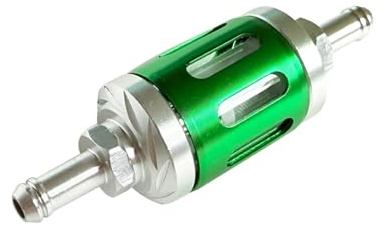 QIUYMGFG Carburador de Motocicleta Filtro de Aceite y Gasolina de Aluminio CNC de 8 mm/0,31 para Motocicleta, Motocross, Scooter, Quad, Kart Carburador para Motor(Green B)