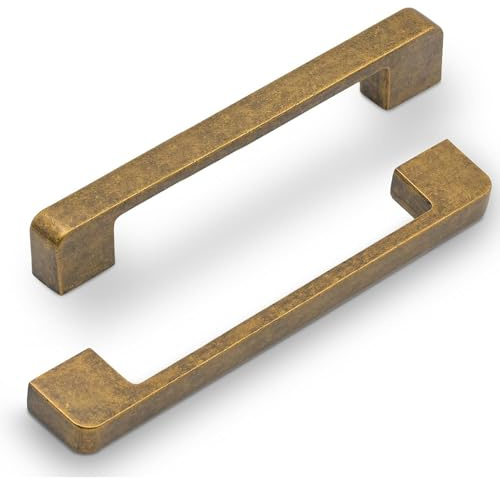 Wotendy 4 Stück 160 mm Küchen-Schrankgriffe | Vintage Antike Messing-Schrankgriffe, Küchen-Schrankschubladen-Griffe für Schrank und Kleiderschrank