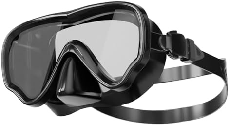 Simmask, UV-skydd och vattentät, dykglasögon - för vattensporter under vattnet, dykning och snorkling, dam, ung, tonåring, nybörjare,