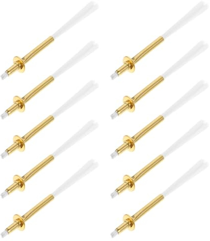 jojofuny Mèches en Alliage et Fibre Lot de 10 pour Lampe à Pétrole Pratique Longue Durée de Combustion, pour Lampes à Huile et Expériences D'éclairage
