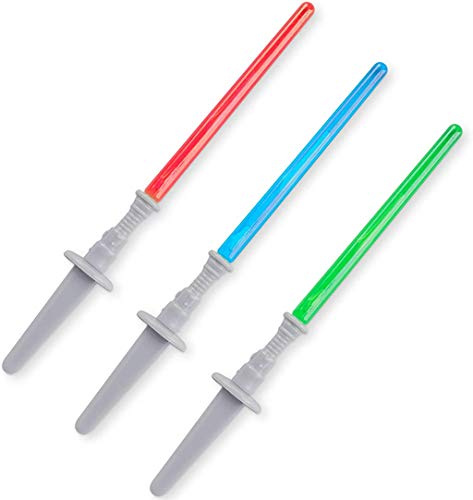 Super Z Outlet Light Sabre Cupcake Decoration Toppers Sticks Picks Set for Children Birthday Party, Fan Shows, Movies, 4 inches Tall (24)
