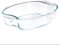 Royal Cuisine Glassware, Oval glass with handle Oven Dish, Casserole bakeware, Heavy Duty Oven Dish, Glass Lasagne Tray (2L)