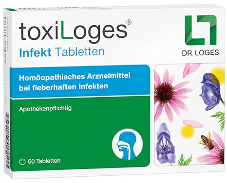 toxiLoges Infekt - 60 Tabletten - für alle Phasen der Erkältung | Homöopathisches Arzneimittel