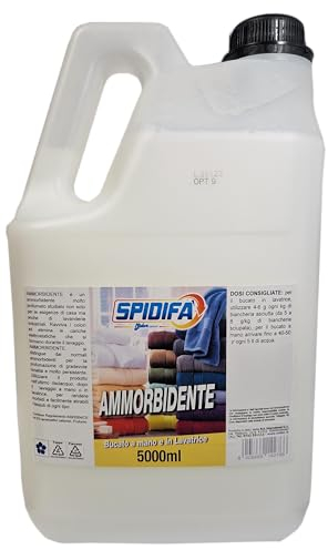 Ammorbidente spidifà lavatrice profumato 5 KG, ravviva i colori e dona una maggior morbidezza - Midor