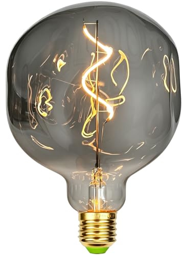 TIANFAN Vintage LED-Lampen 4W G125 Stone Rauch dimmbar unregelmäßig geformte 220 / 240V Edison Schraube E27 Basis Spezialität dekorative antike Glühbirne