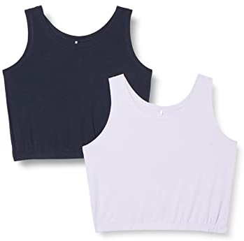 NAME IT Mädchen Nkfdaniela Cropped Tank Top 2p Top