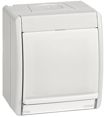 Base enchufeMonobloc IP55 2P+TT 16AX Simon Aqua 4490472-030 Blanco