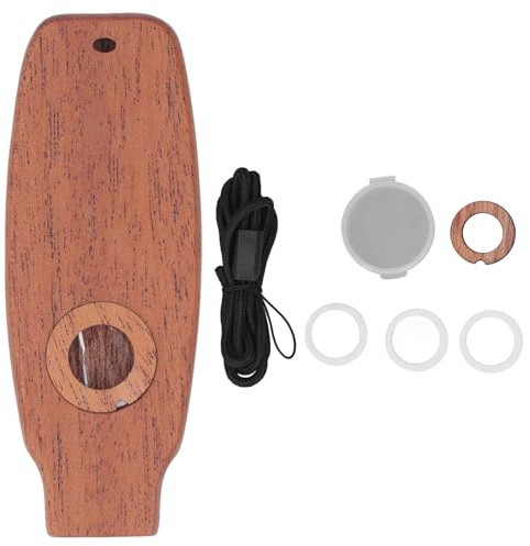 Kazoo Professionale in Mogano per Bambini, Principianti, Adulti, Portatile, Compatto, Aspetto Vintage, Facile da Imparare, Ampia Applicazione (Tipo 2)