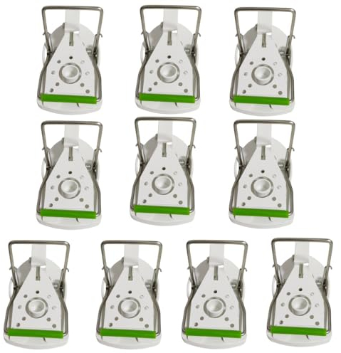 Aggiornato 10 Pack Trappole per topi Trappole per roditori per interni esterni, trappola a scatto riutilizzabile Acchiappatopi ad alta sensibilità white